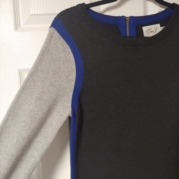 Eliza J Colour Blocked Sweater Dress - Picture 3 of 7